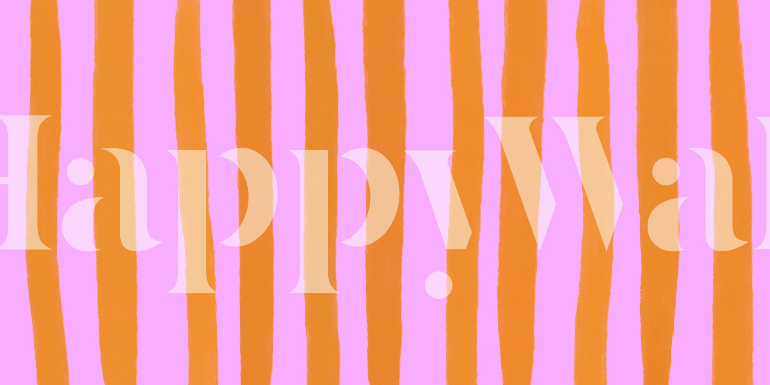 Crazy pinky orange stripes tapet