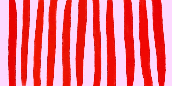 crazy red rose stripes
