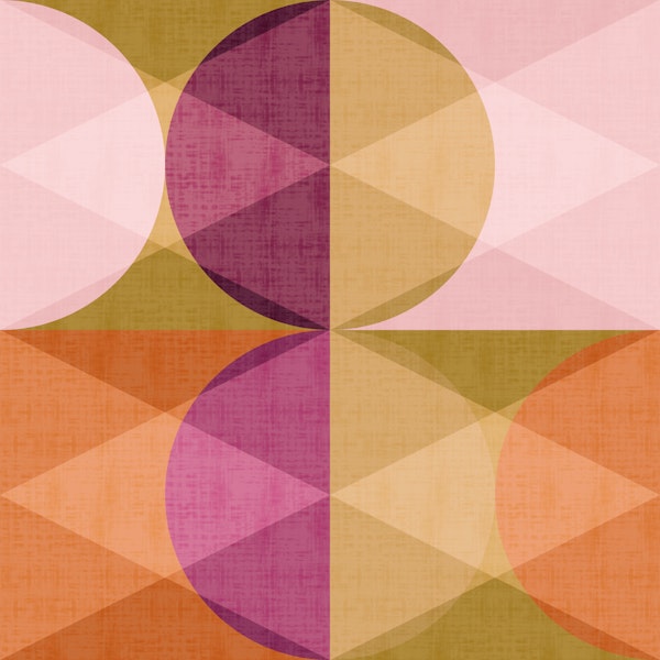 Warm Tones Geometric Abstract