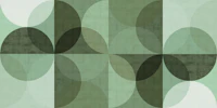 Sage Mid Century Geometry tapet