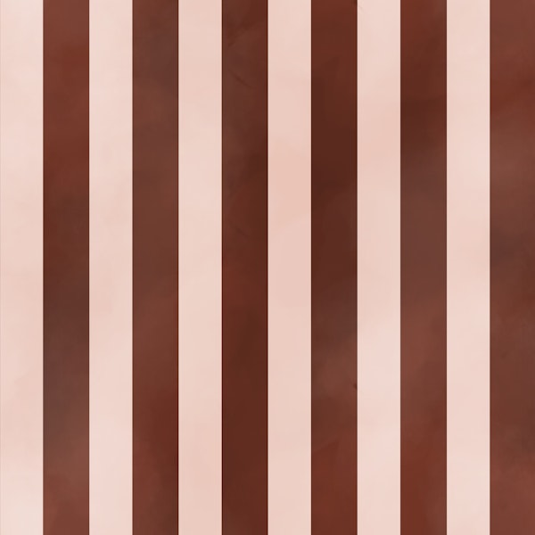 Salmon pale pink brown stripes - a