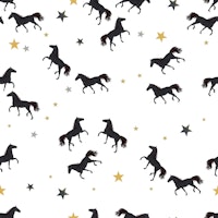 Black Horses and Gold Stars tapete