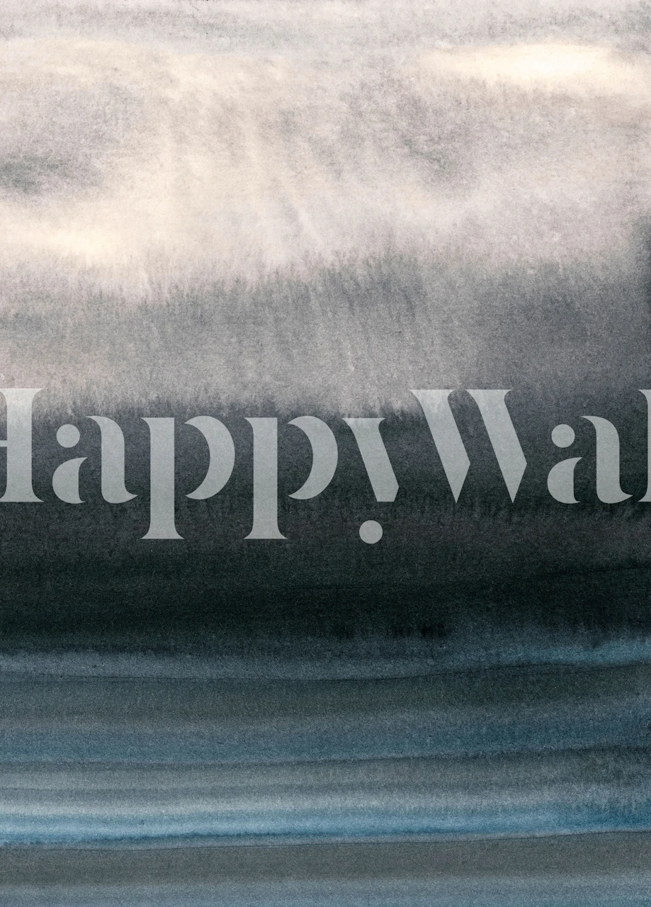 Gray abstract watercolor design with soft gradients wallpaper