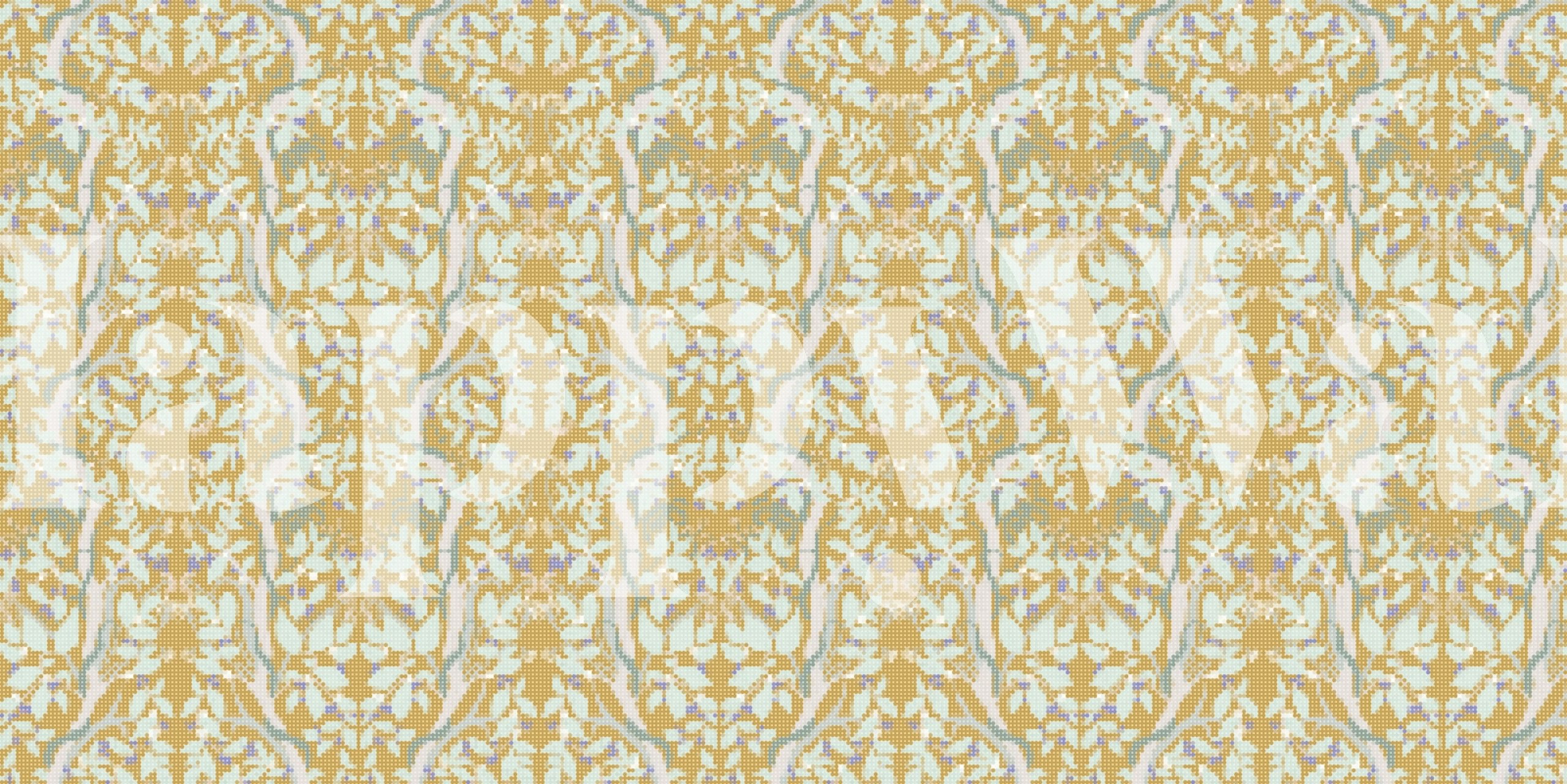 Blackberries in yellow wallpaper in a room