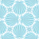 Coastal Blue Shell Motifs Scallop Shells