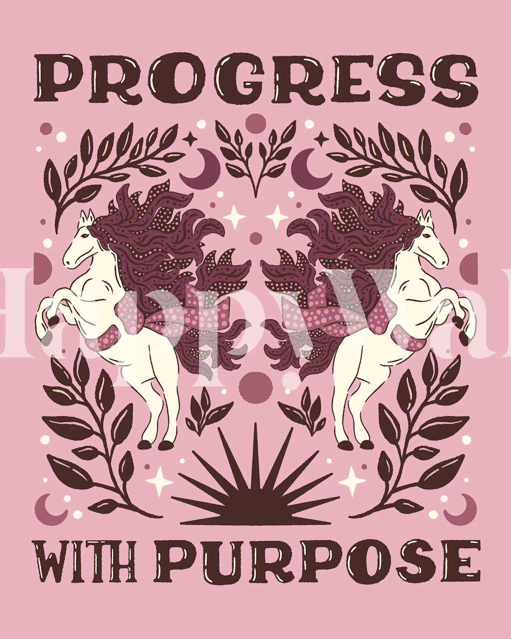 Progress With Purpose Horses projekt tapety