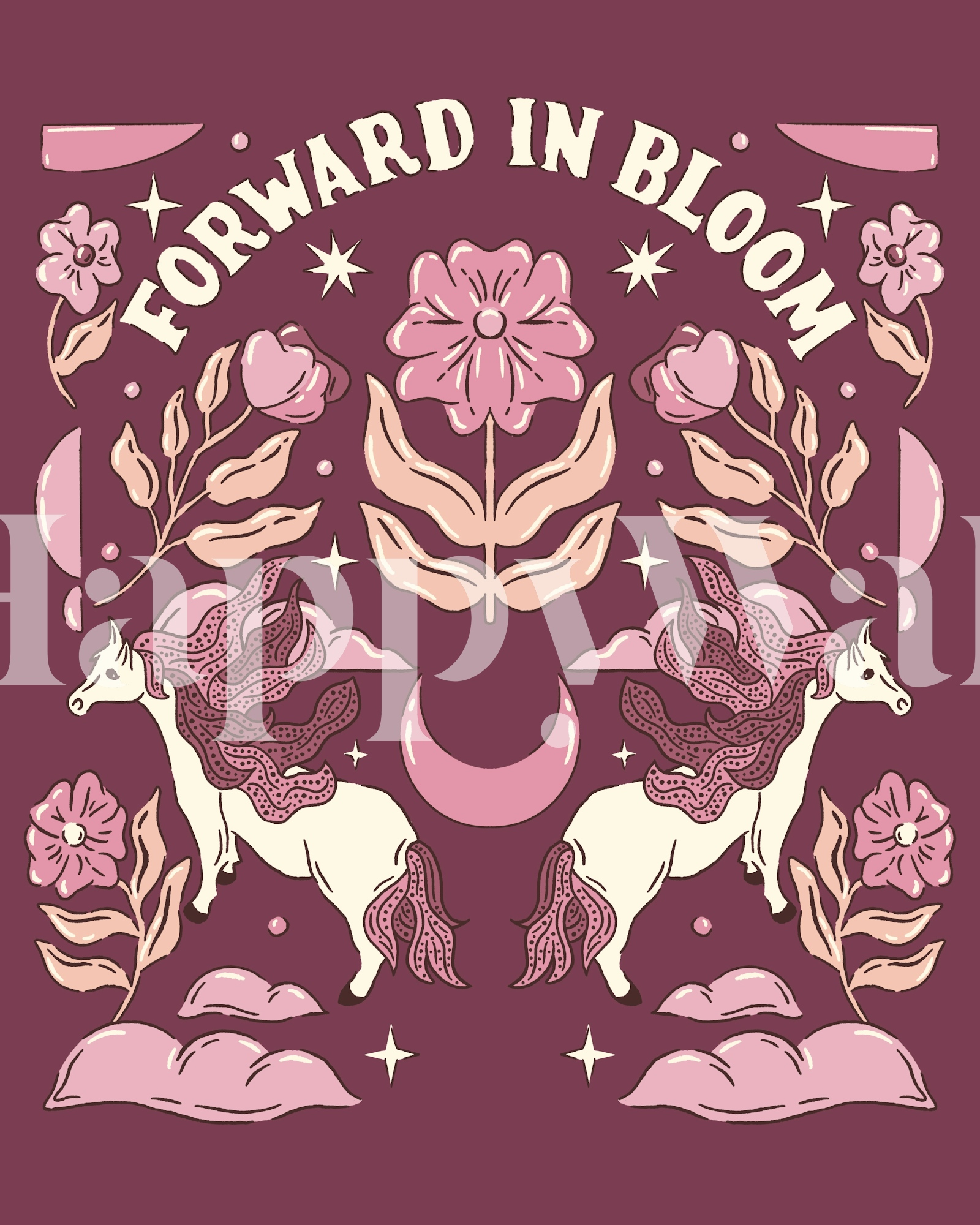Bloom Forward Forward in Bloom Magical Horses | Happywall.com