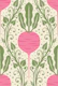 Playful Radish Botanical Kitchen Pink Green