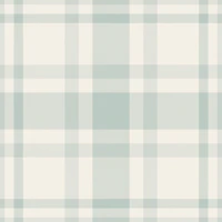 Soft Sage Green Check - Cosy Farmhouse Plaid tapet
