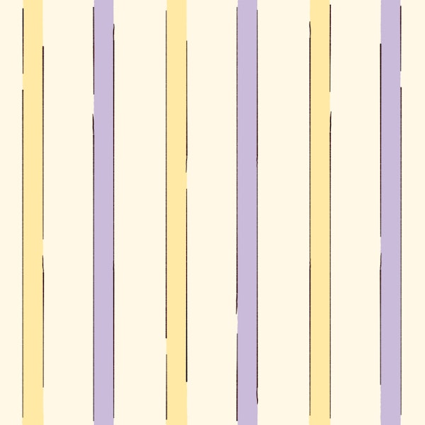 Lilac and Buttercream Stripes