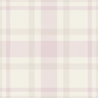 Soft Pink and Cream Check - Cosy Preppy Plaid tapet
