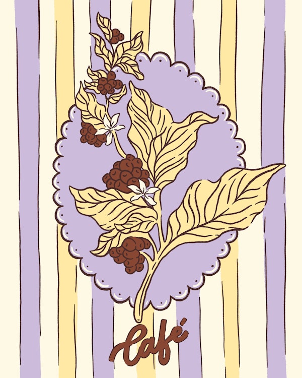 Cafe Botanica Stripes