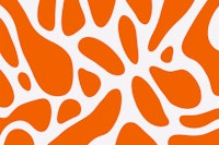 Orange White Organic Spots wallpaper