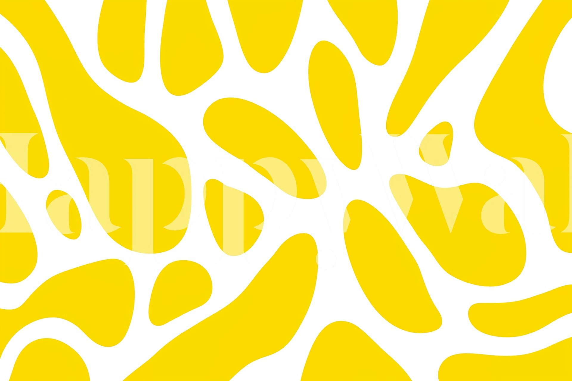 Tapeta Bold Yellow Safari Spots v místnosti