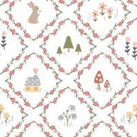Fairytale Forest Floral tapetas