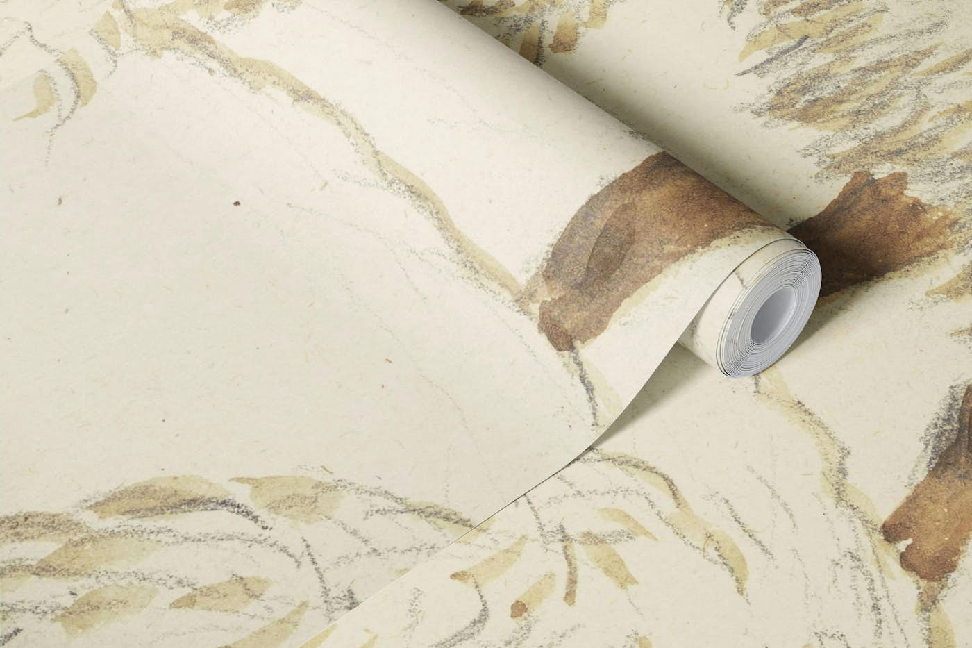 Charming Fluffy Sheep Trio wallpaper roll