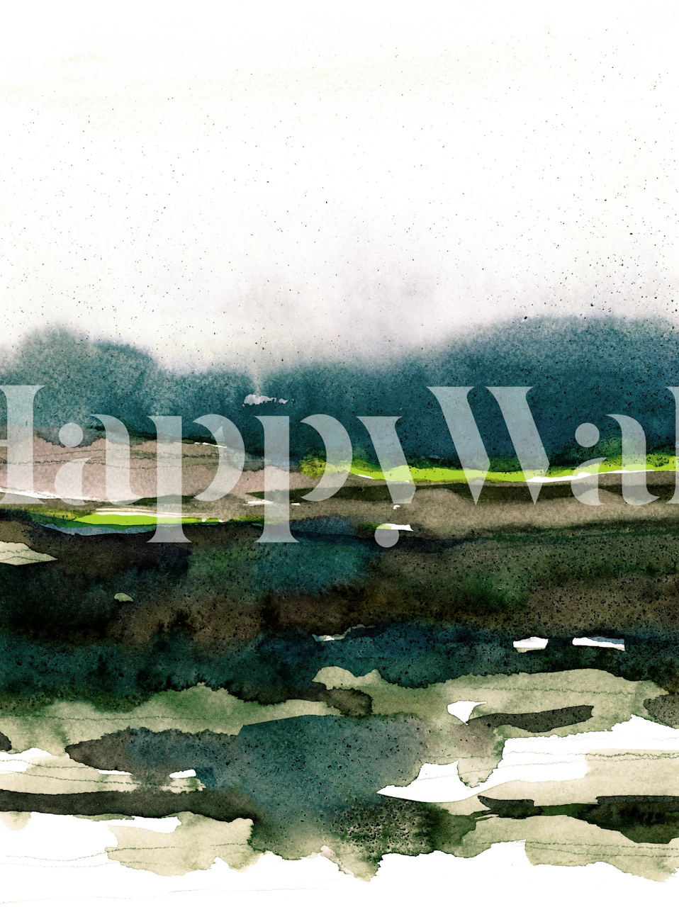 Layers of colour wallpaper in a stylish room