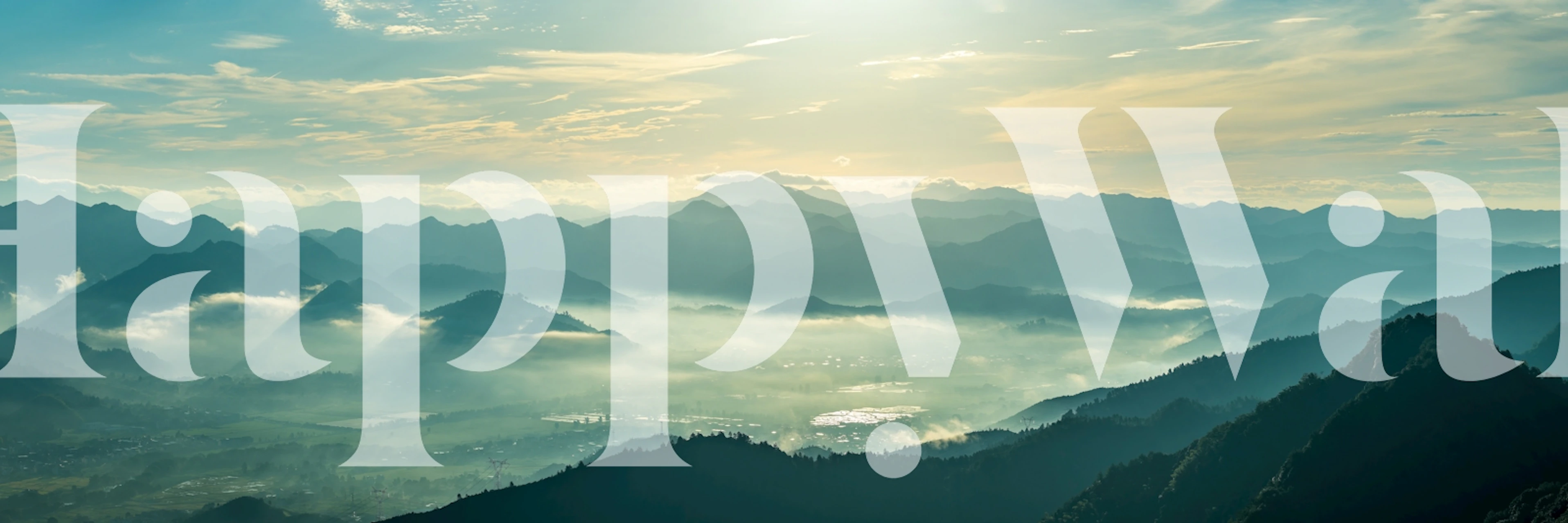 Scenic horizon vista behang in een kamer