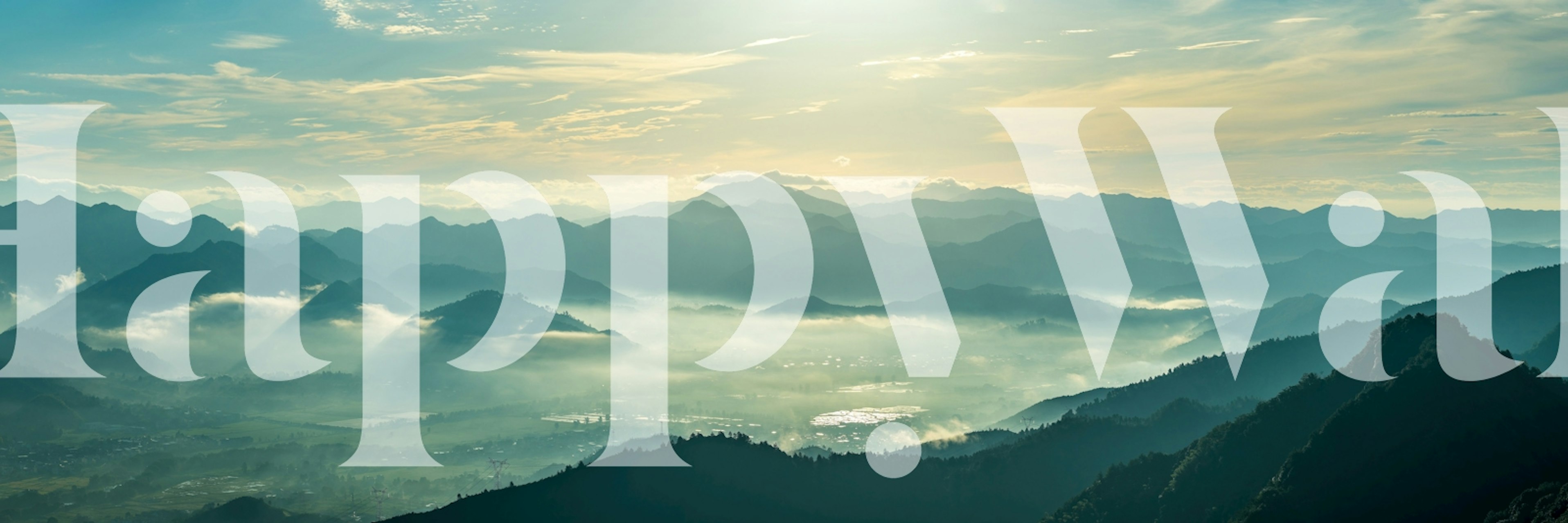 Scenic horizon vista wallpaper in a room