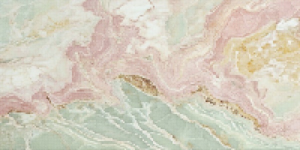 Pink And Mint Light Stone Mosaic