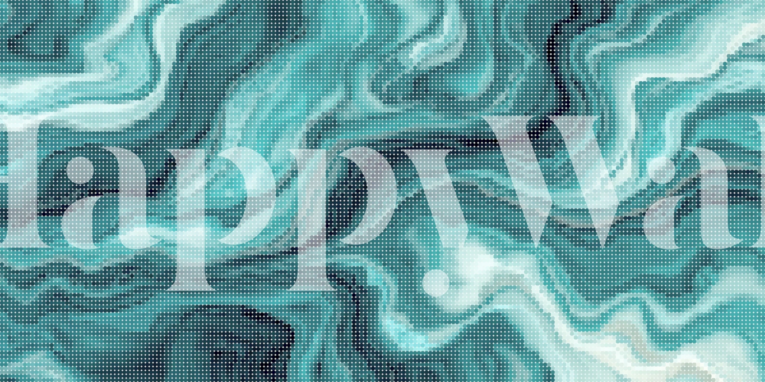 Deep Ocean Turquoise Stone wallpaper in a room