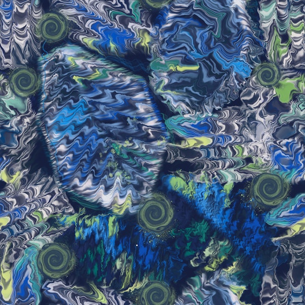 Midnight Sea Fluid Texture