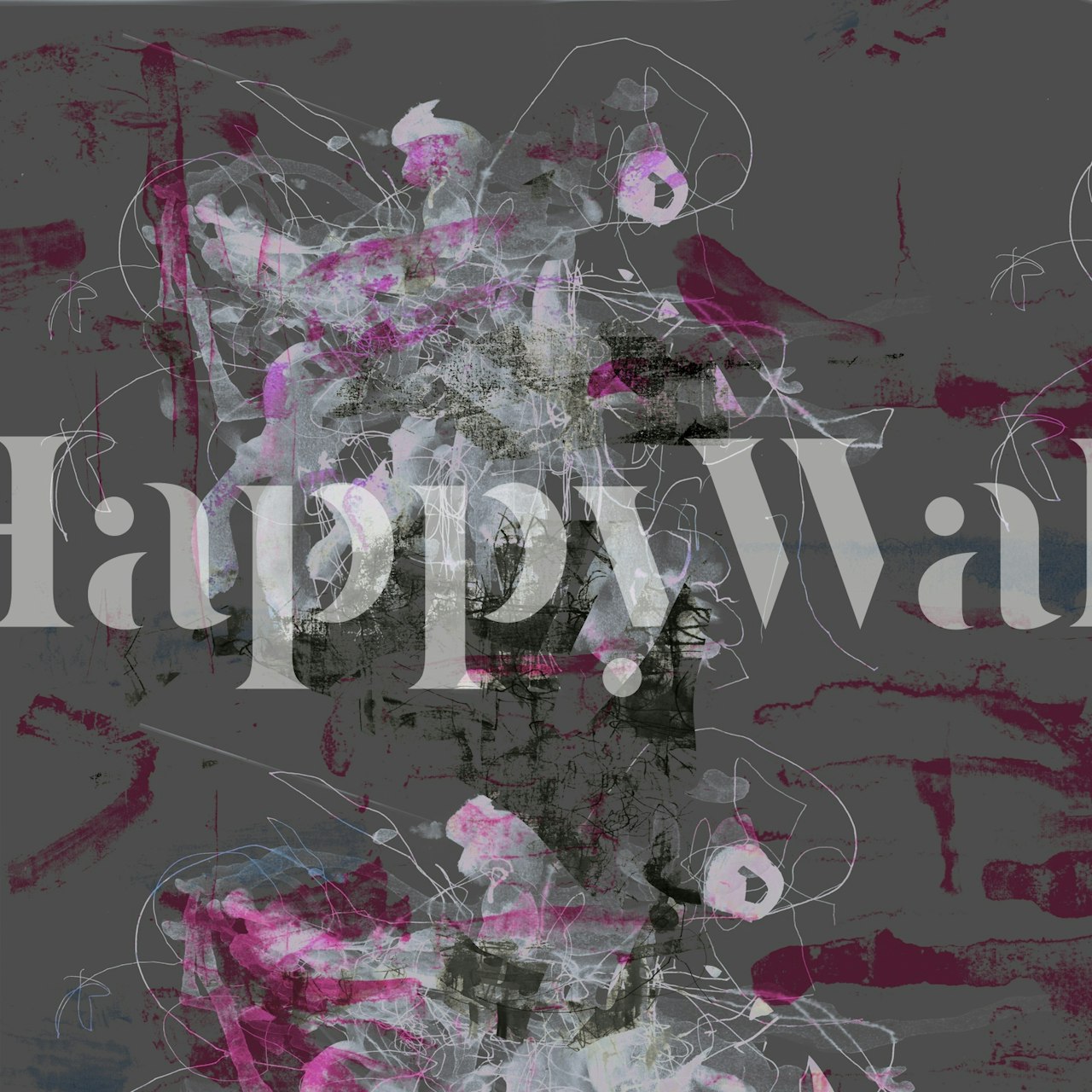 Flow wallpaper design displayed in a room