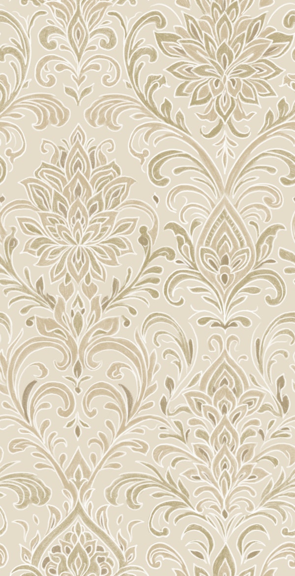Classic Beige French Damask