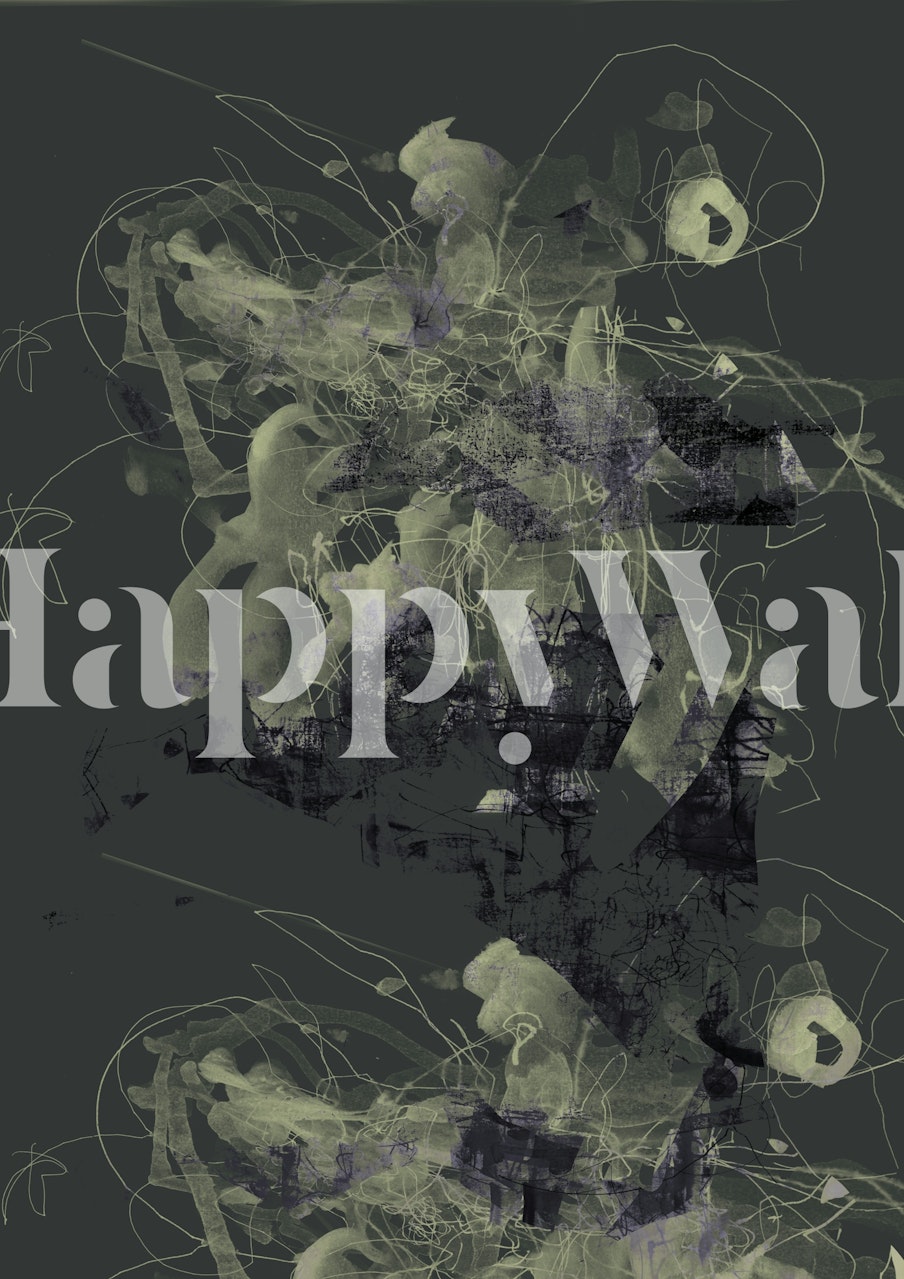 Goud behangontwerp in een kamer