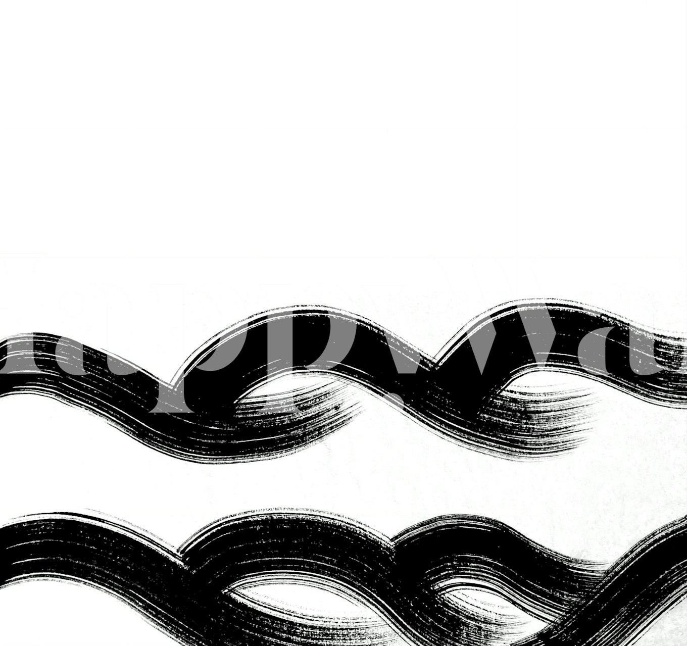 Wave lines 02 wallpaper design in a room