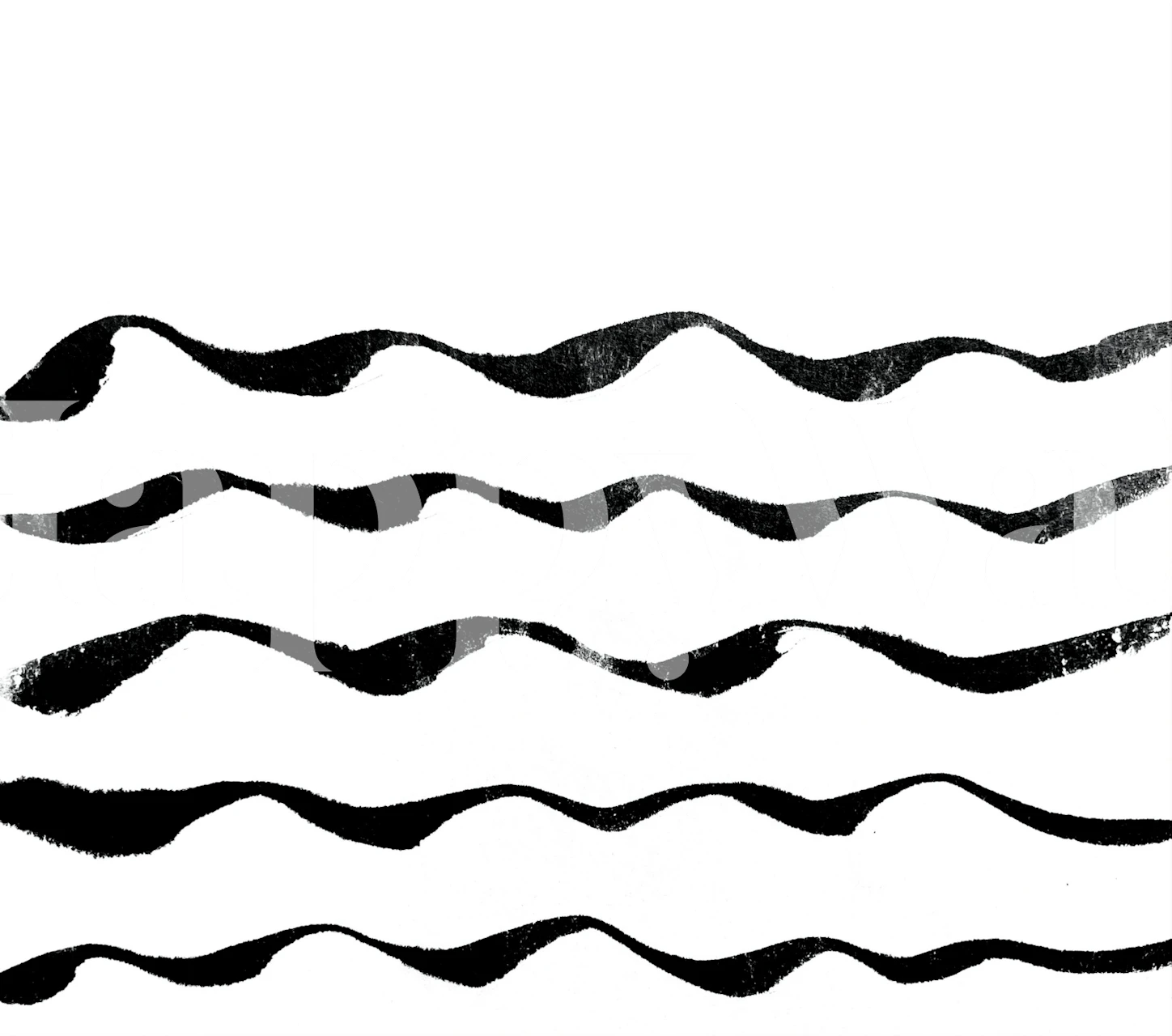 Linjestrøm tapetdesign i et rum