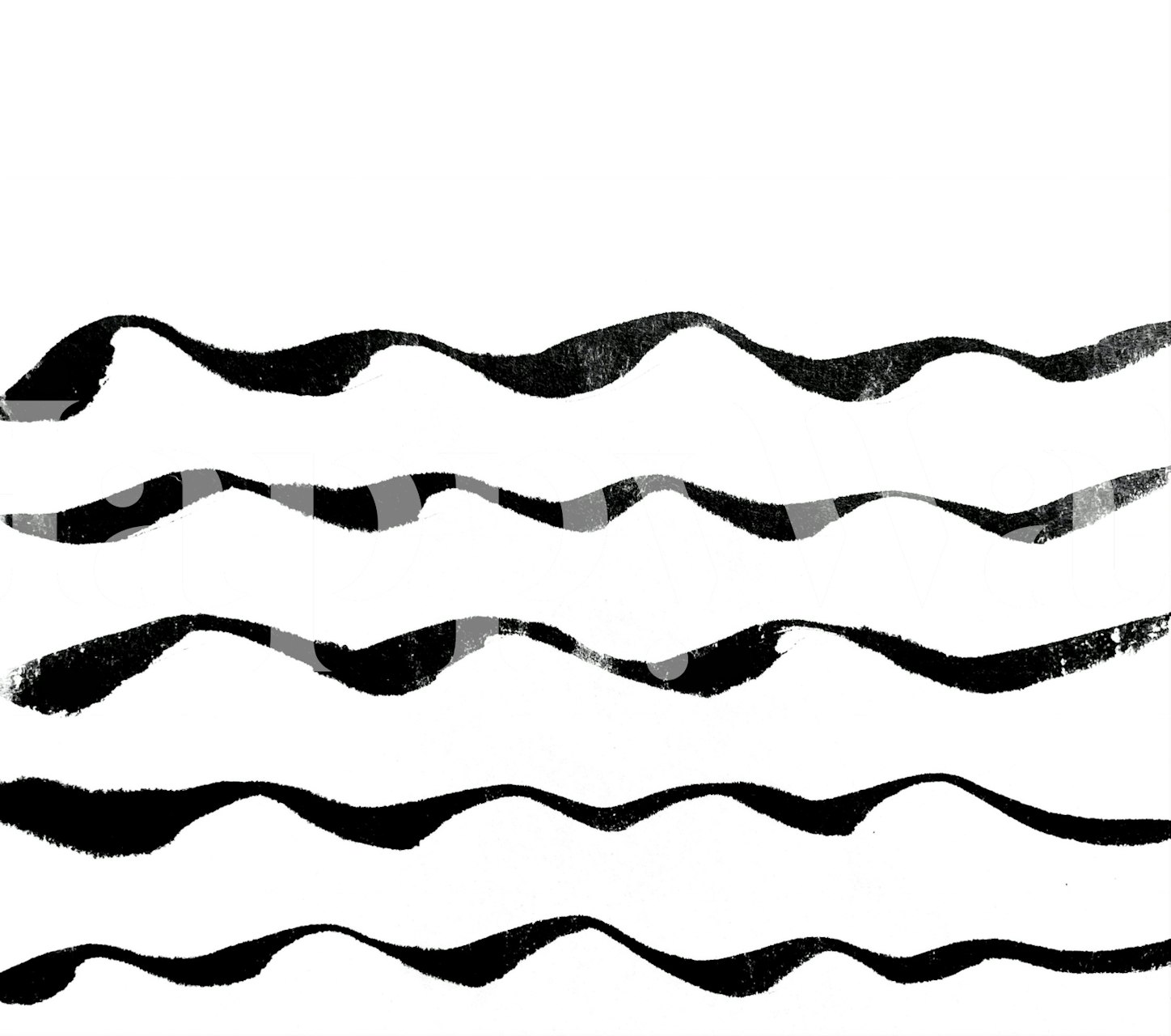 Line flow wallpaper design in a room