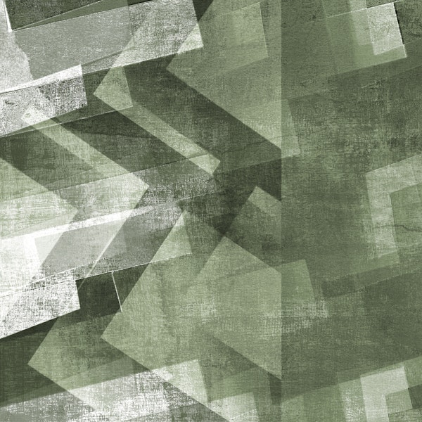Forest Green Grunge Geometric