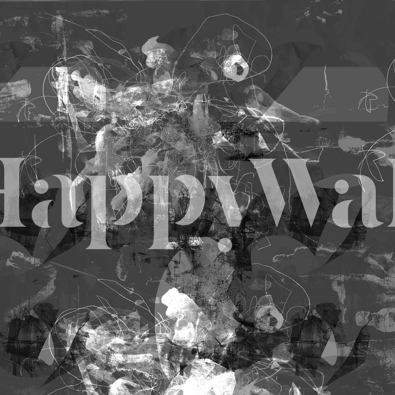 Design tapet Floral Chaos 1 într-o cameră