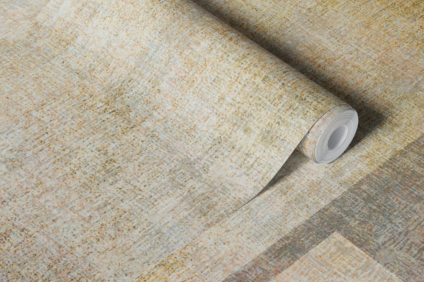 Warm Sandstone Geometric Abstract wallpaper roll