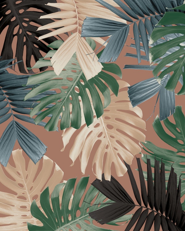 Tropical Monstera Jungle Leaves 2