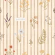 Jardin des Fleurs Wildflowers On Stripes
