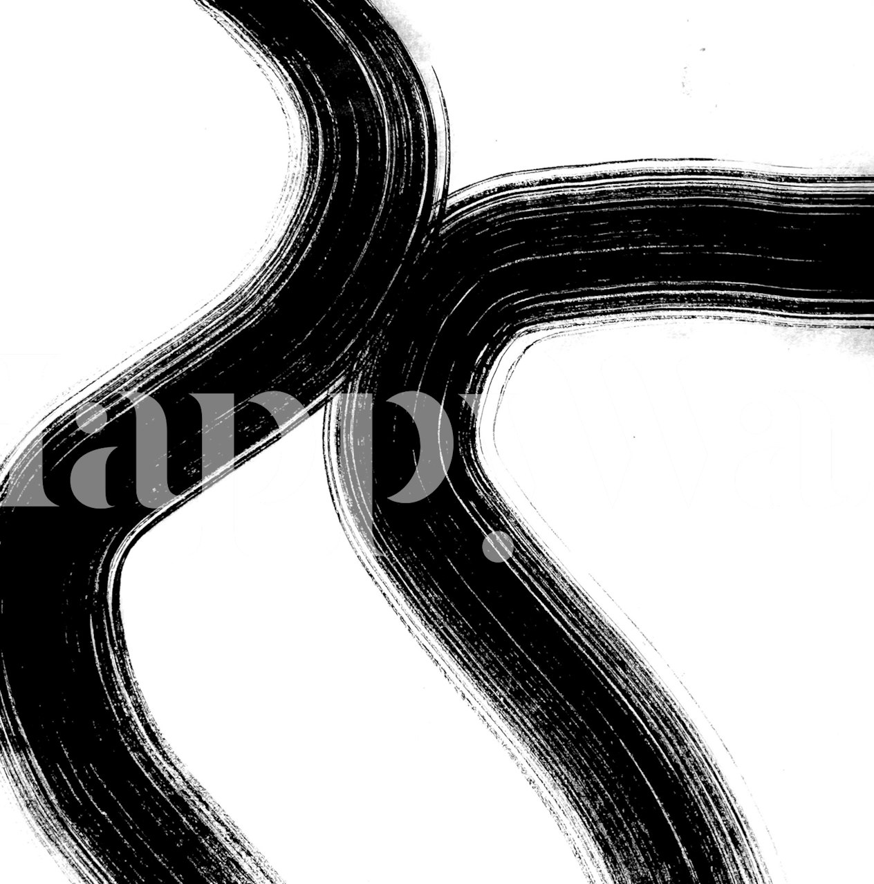 Design de papel de parede Rondo 07 em um quarto