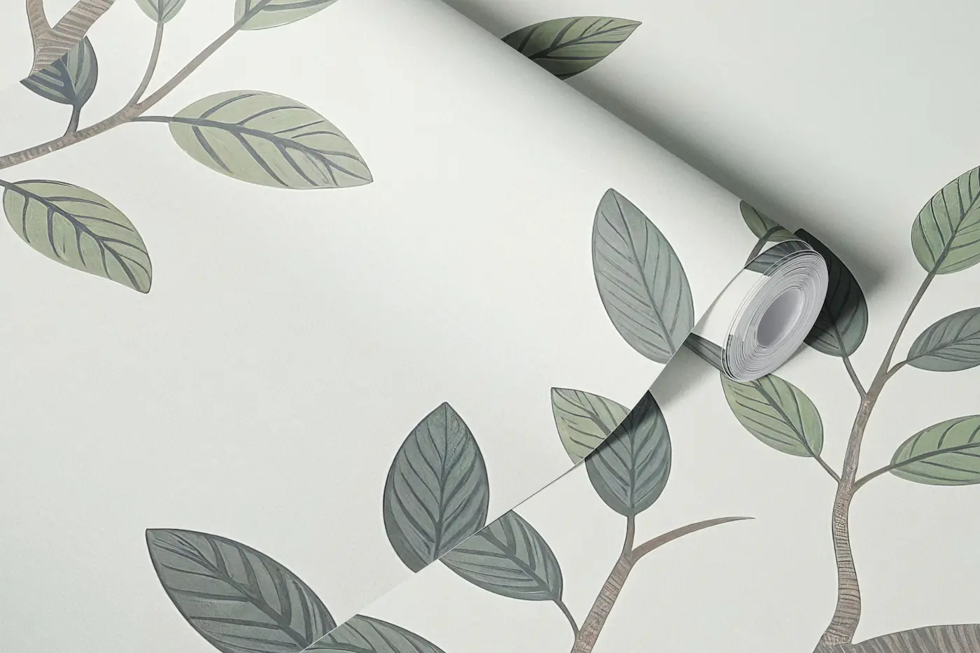 Vintage Bird Garden Blossoms wallpaper roll