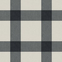 Charcoal Gray -Offwhite Gingham Squares papel de parede