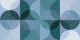 Art Deco Geo Circles Teal Sage