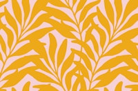 Leaf Forest - Pink and Yellow wallpaper