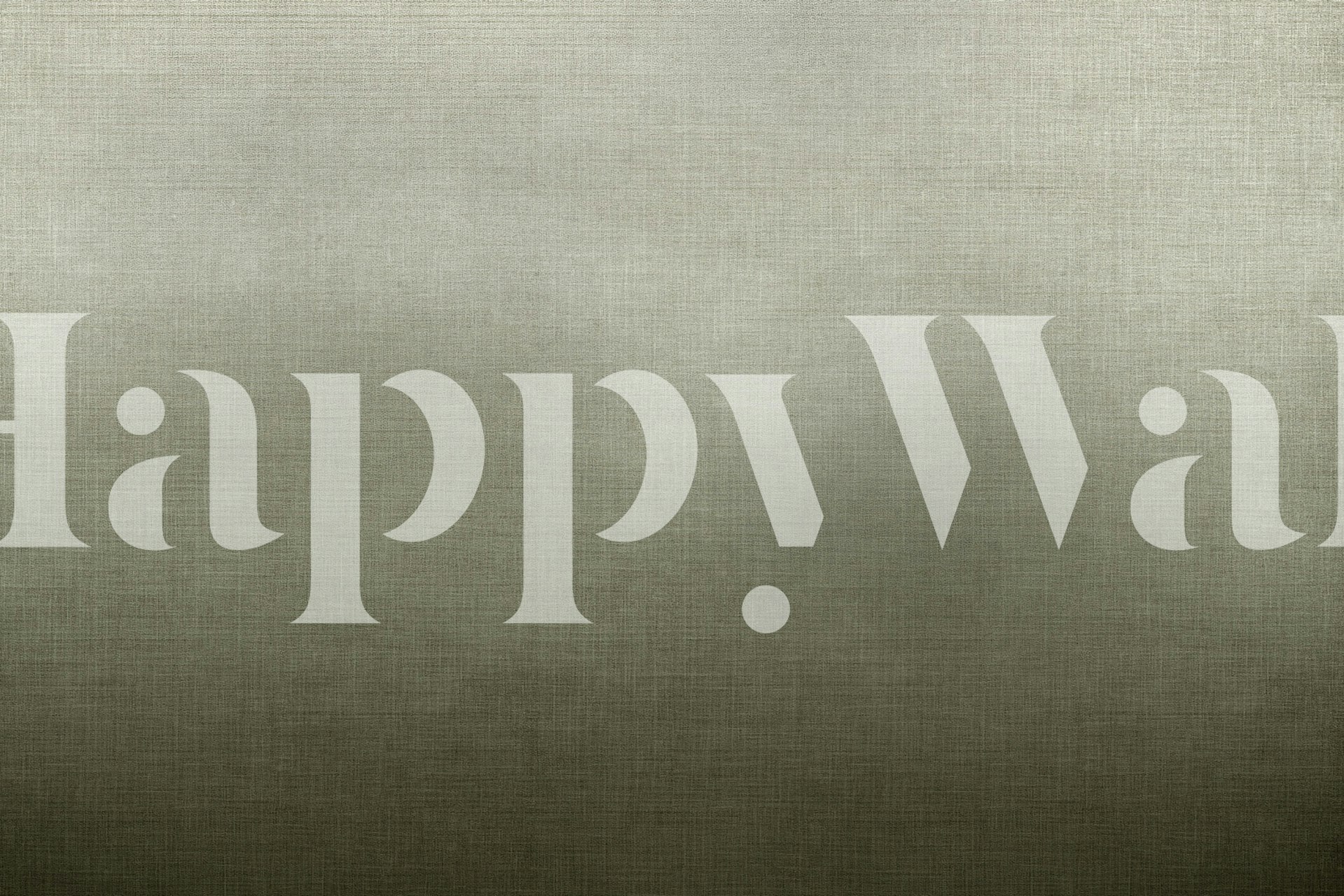 Olive green ombre haze abstract wallpaper in a room