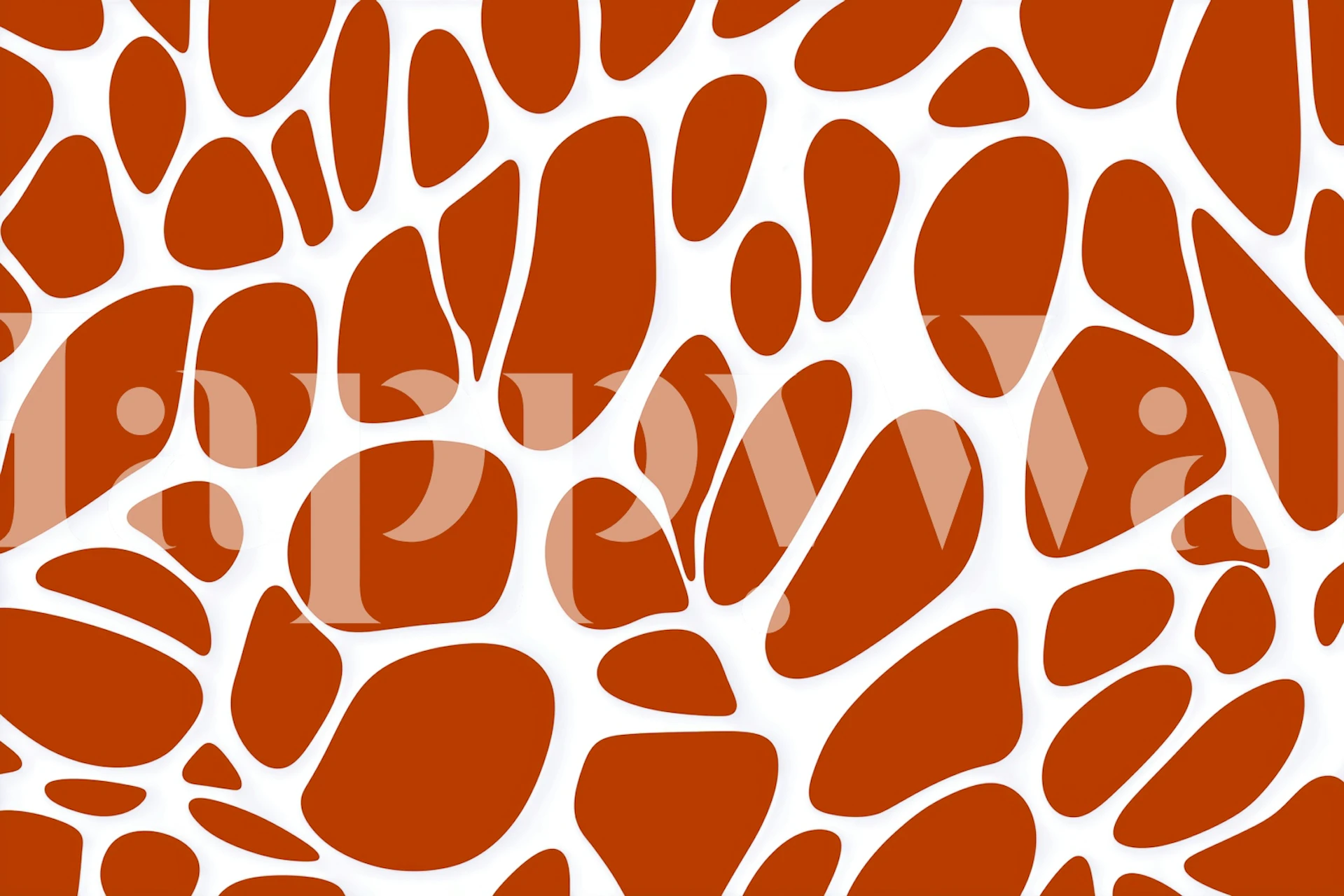 Giraffe Spot Safari Style wallpaper in a room