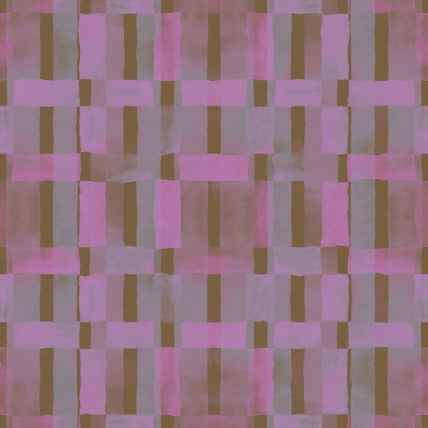 Watercolor Patchwork Check