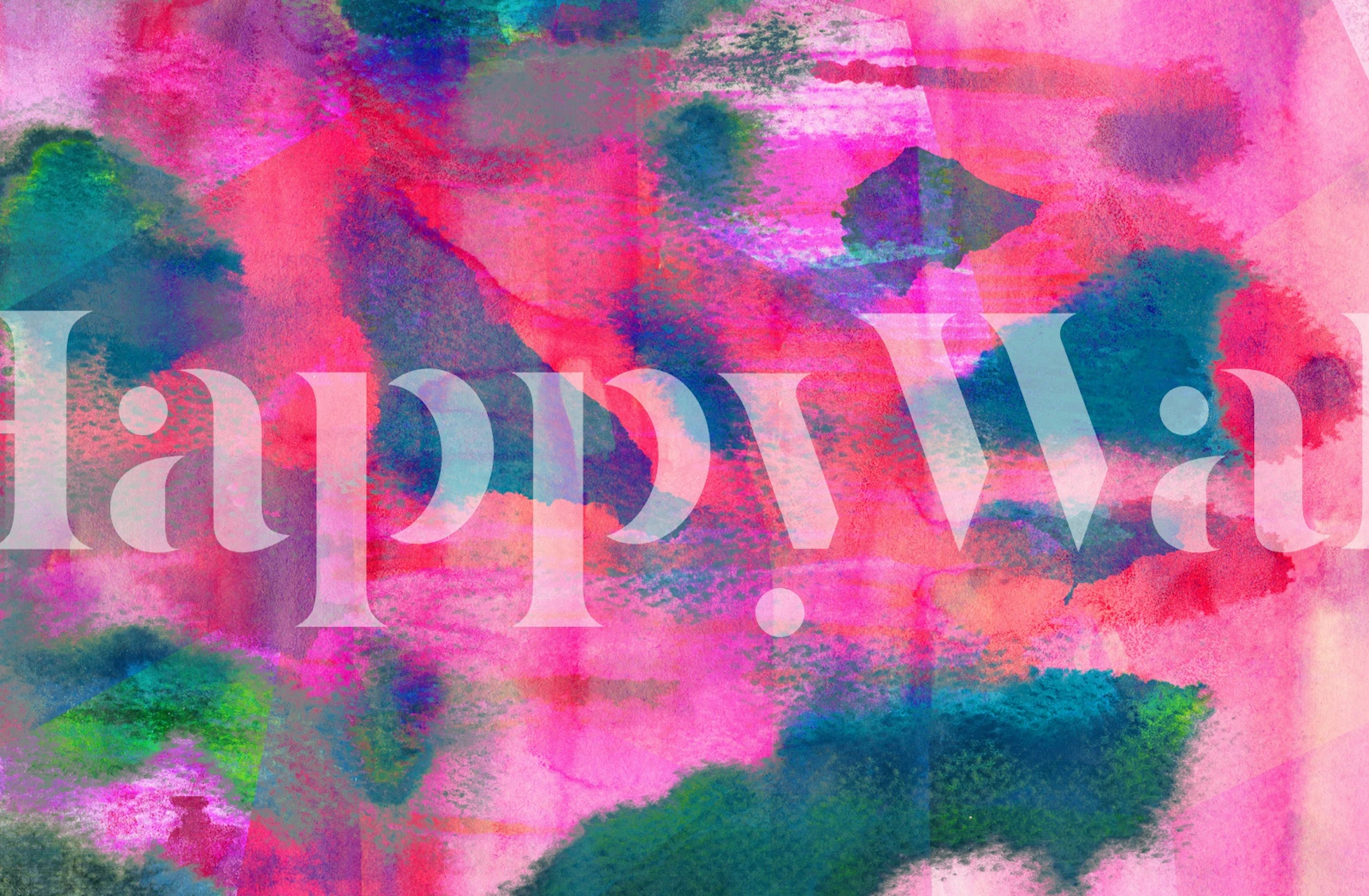 Abstract Fifteen tapetdesign i et rum