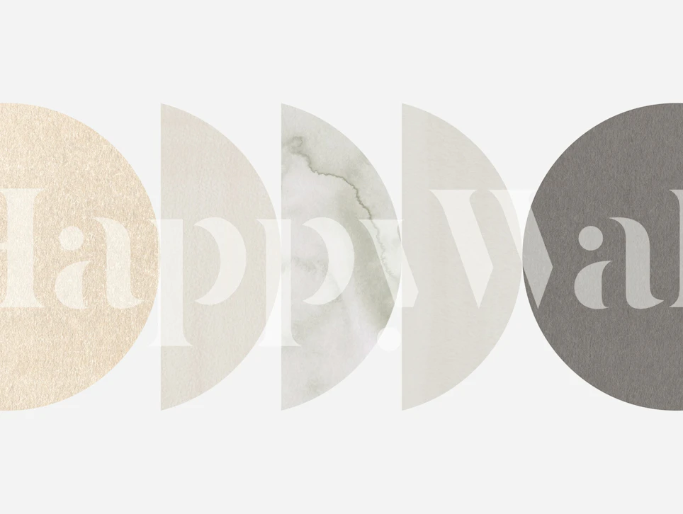 Neutrals Geometric 01 wallpaper in a room