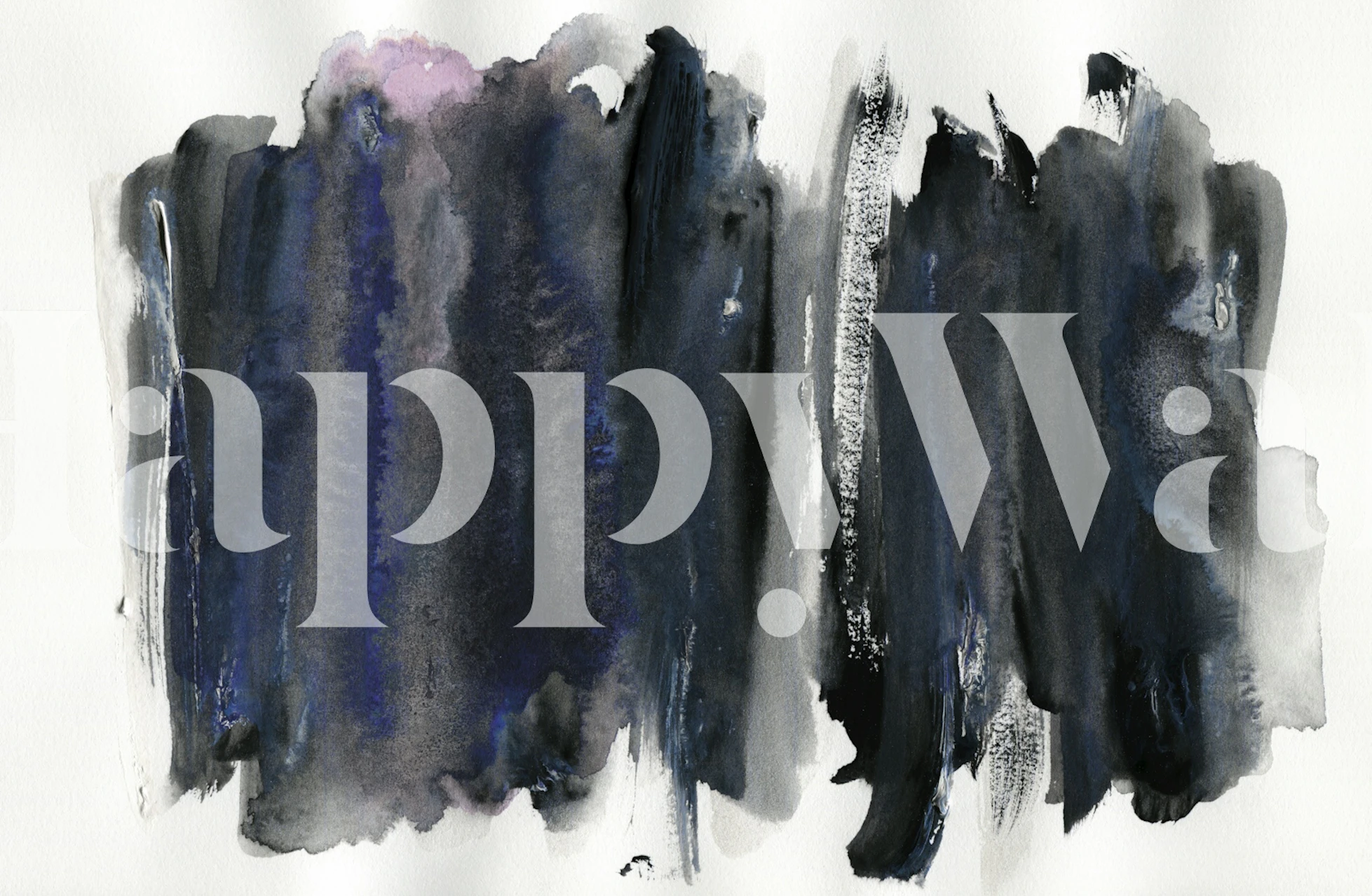 Abstract Cm17 wallpaper in a modern room