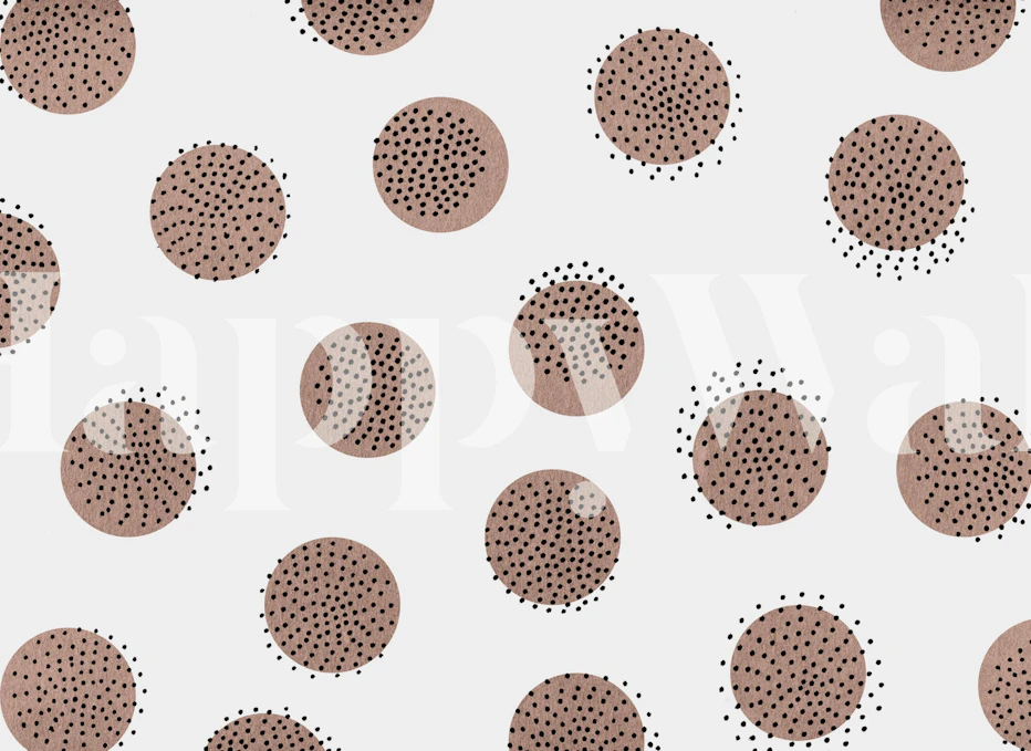 DotsoverDots wallpaper in a stylish room