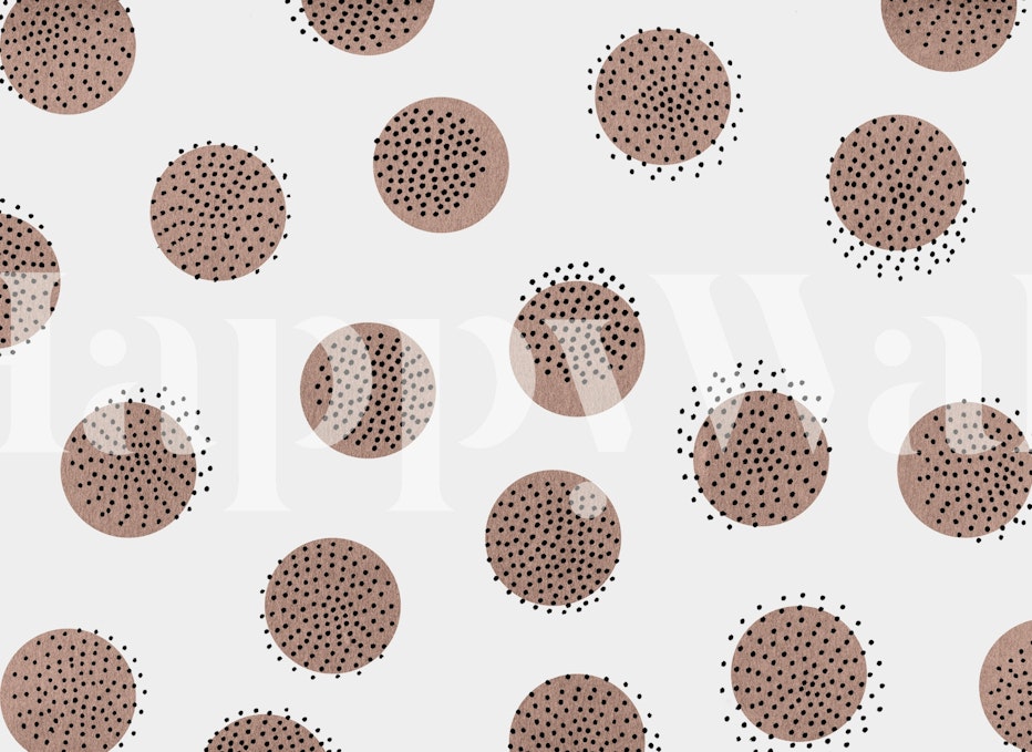 DotsoverDots tapet i ett stilrent rum